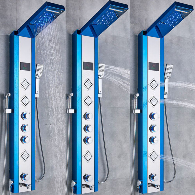 Belfry Bathroom Woolery Shower Tower Panel Wayfair.co.uk